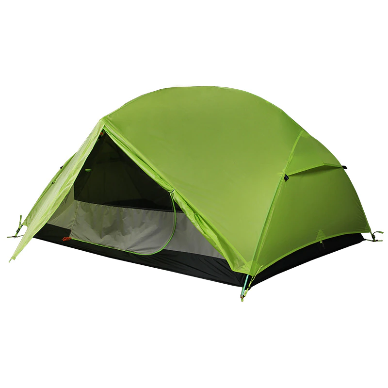 Cheap Goat Tents Outdoor Camping Hiking Portable Two Person Tent Ultralight Solicone Coated Double Layer Travel Tent Tents 